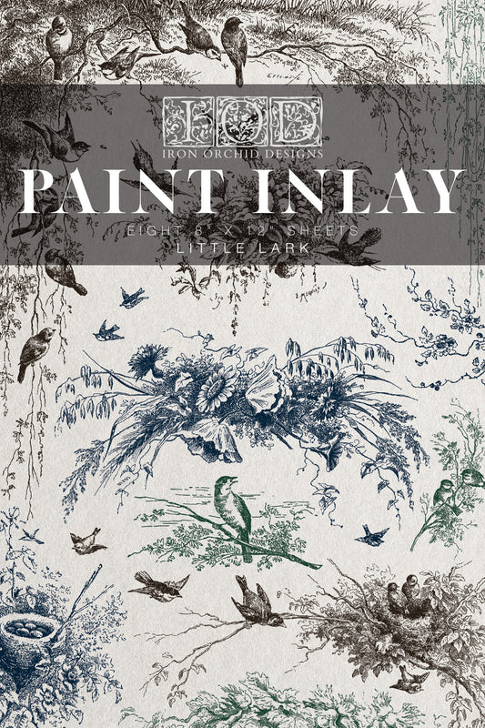 Little Lark | Paint Inlay | IOD Iron Orchid Designs