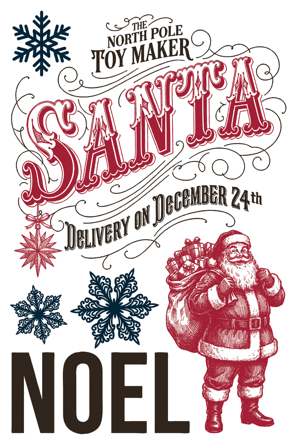 The North Pole Co. | Paint Inlay | IOD Iron Orchid Designs