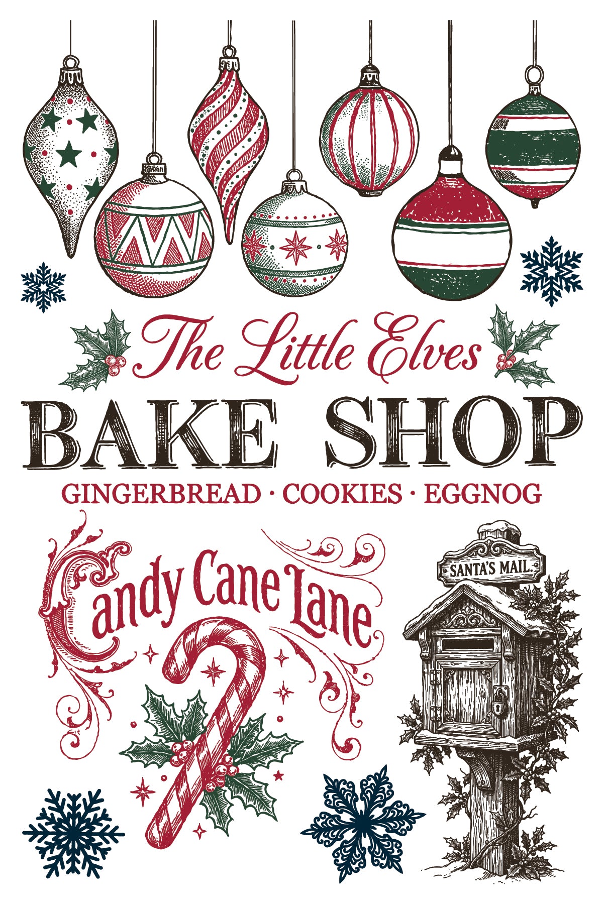 The North Pole Co. | Paint Inlay | IOD Iron Orchid Designs