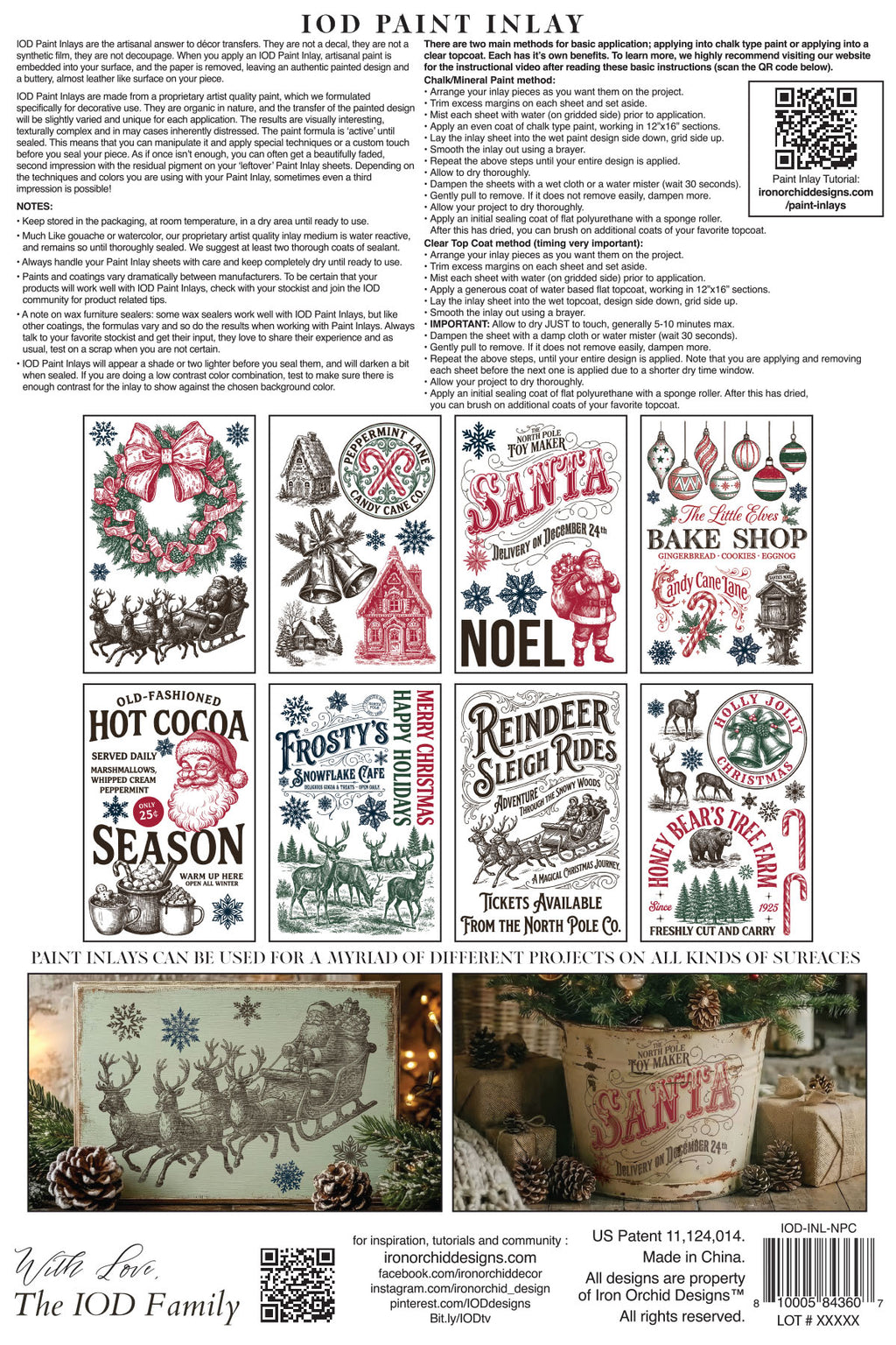 The North Pole Co. | Paint Inlay | IOD Iron Orchid Designs
