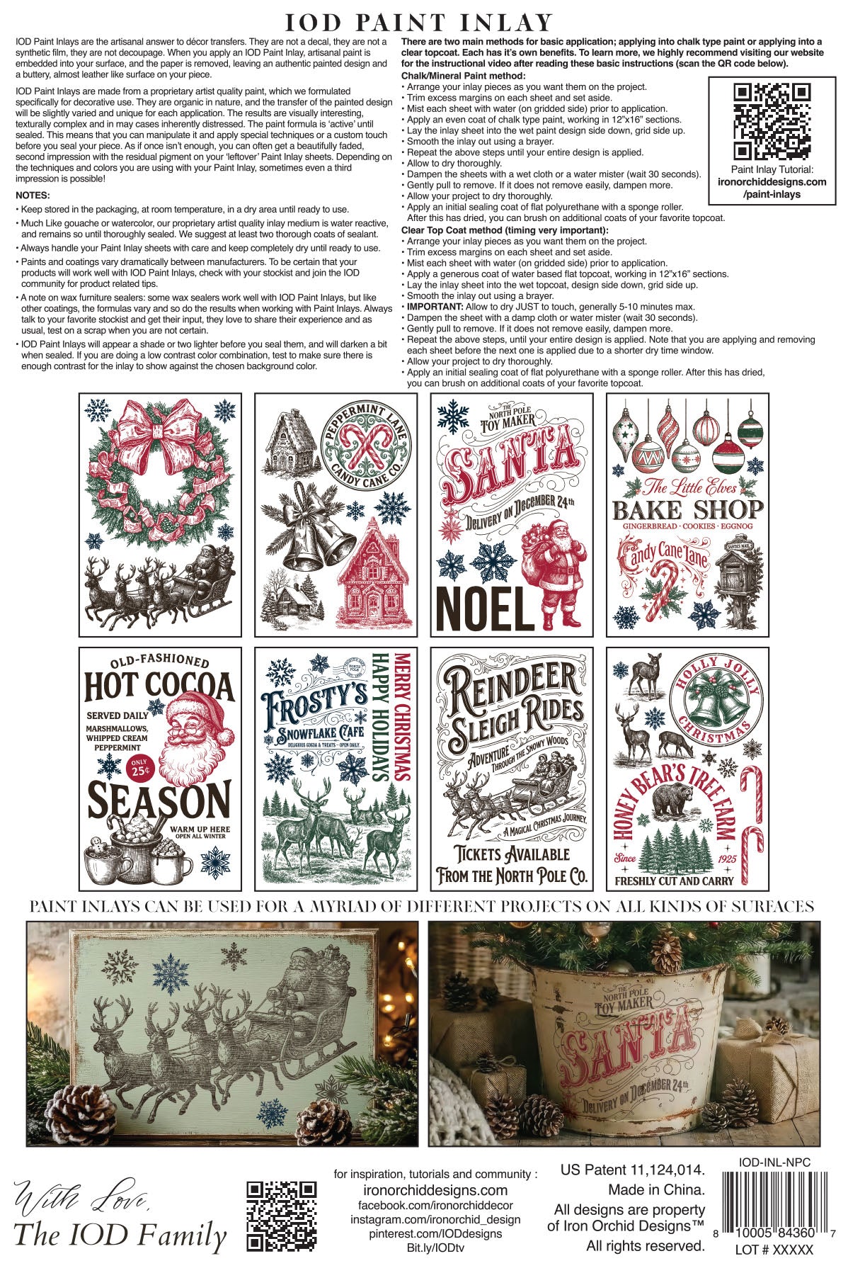The North Pole Co. | Paint Inlay | IOD Iron Orchid Designs