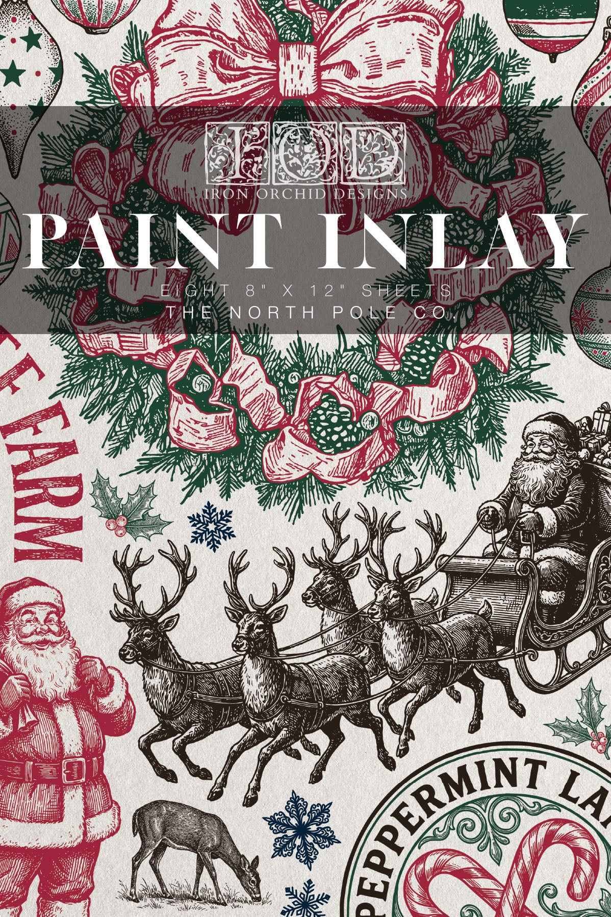 The North Pole Co. | Paint Inlay | IOD Iron Orchid Designs