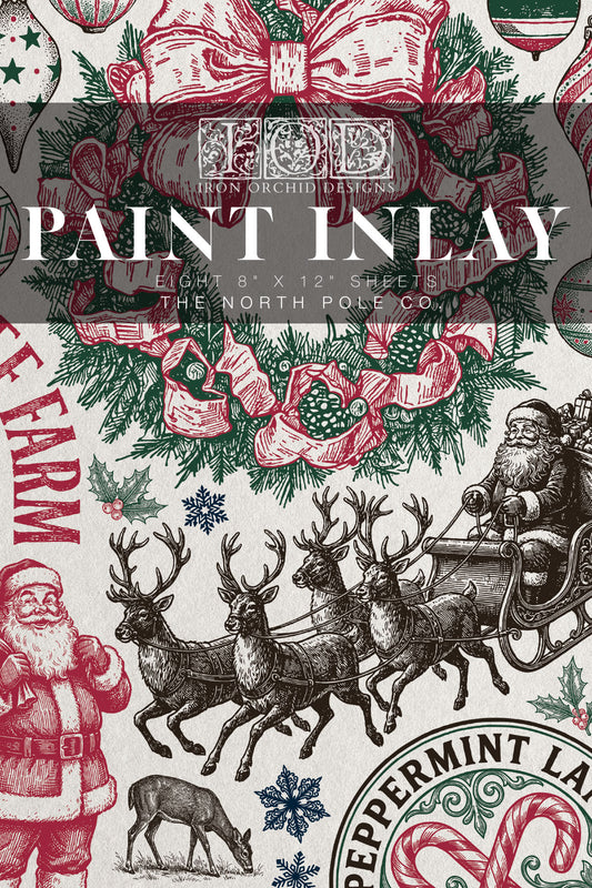 The North Pole Co. | Paint Inlay | IOD Iron Orchid Designs