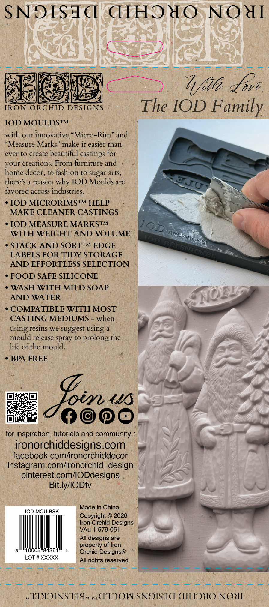 Belsnickel | Mould | IOD Iron Orchid Designs