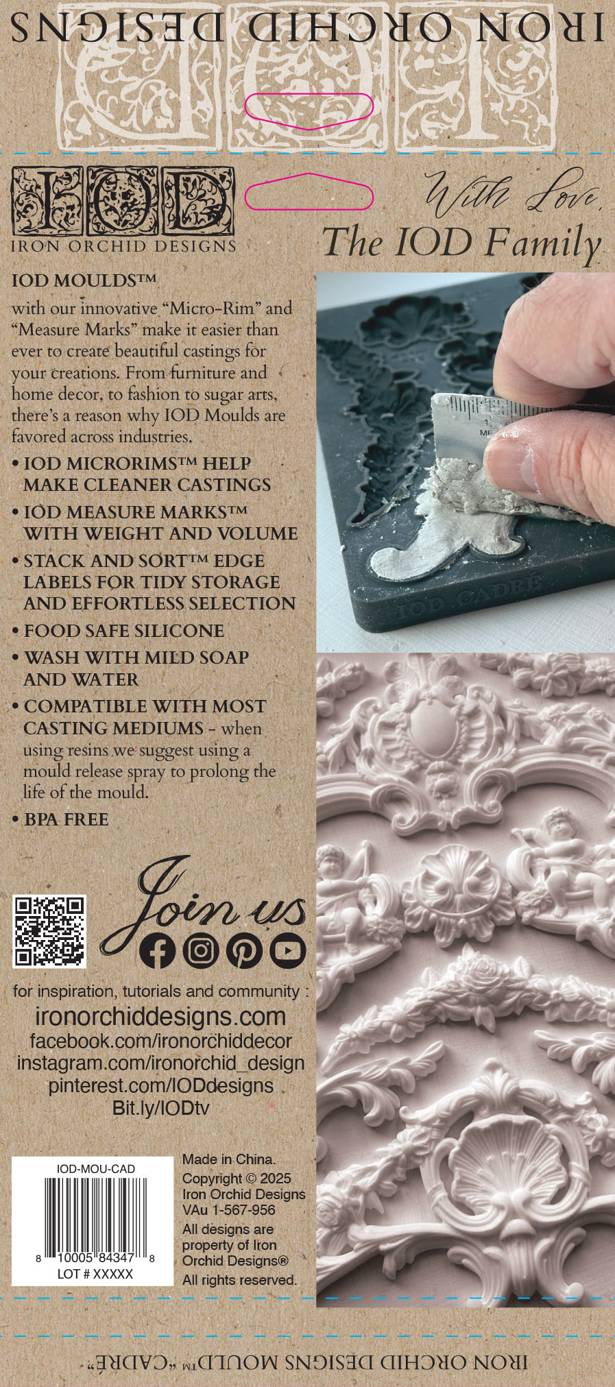 Cadré | Mould | IOD Iron Orchid Designs