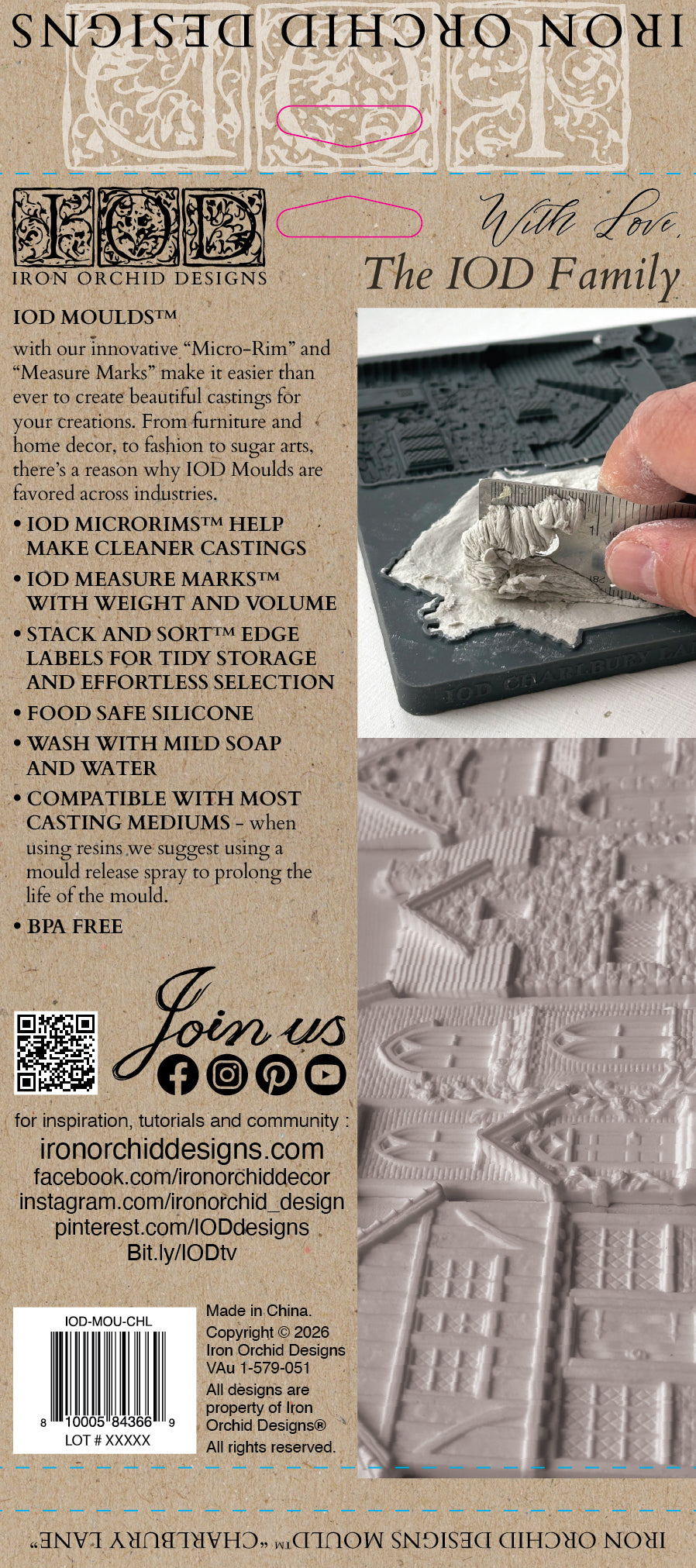 Charlbury Lane | Mould | IOD Iron Orchid Designs