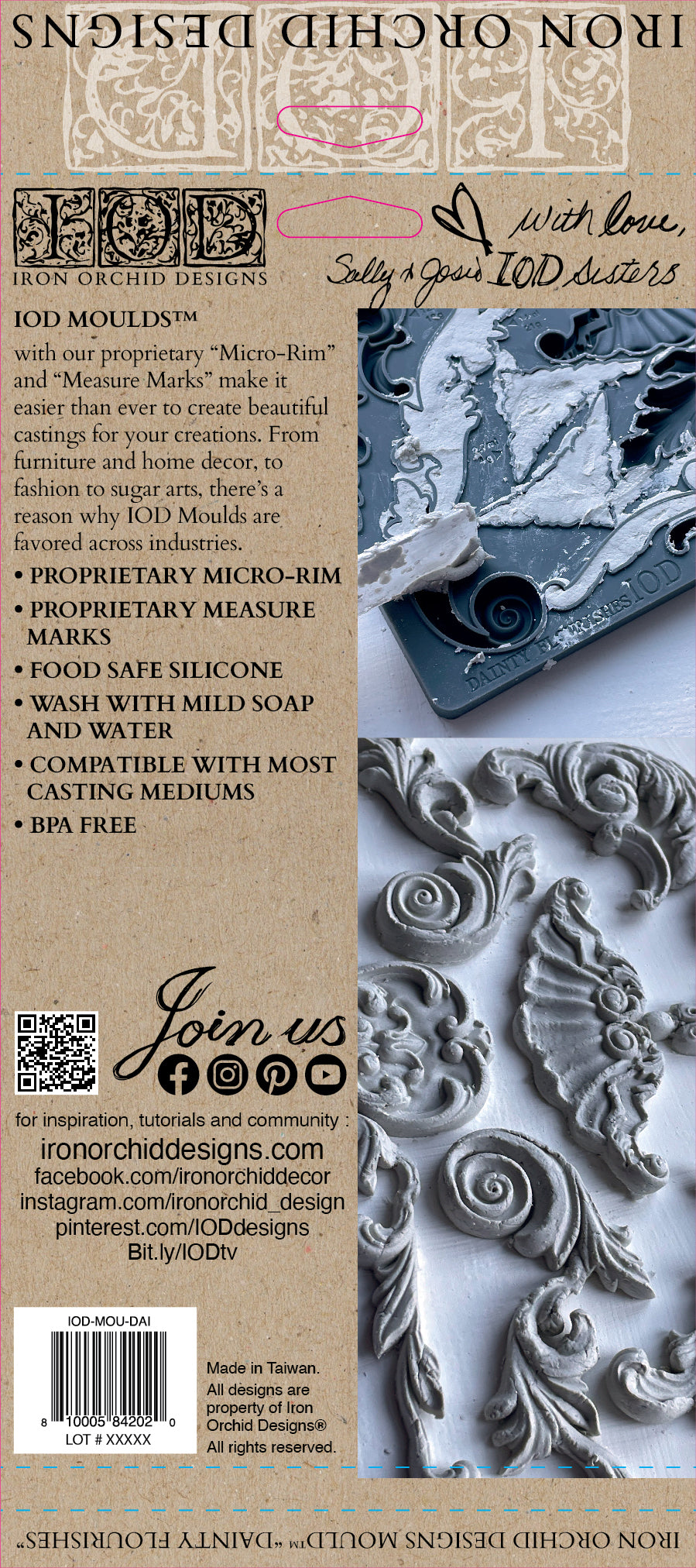 Dainty Flourishes | Mould | IOD Iron Orchid Designs