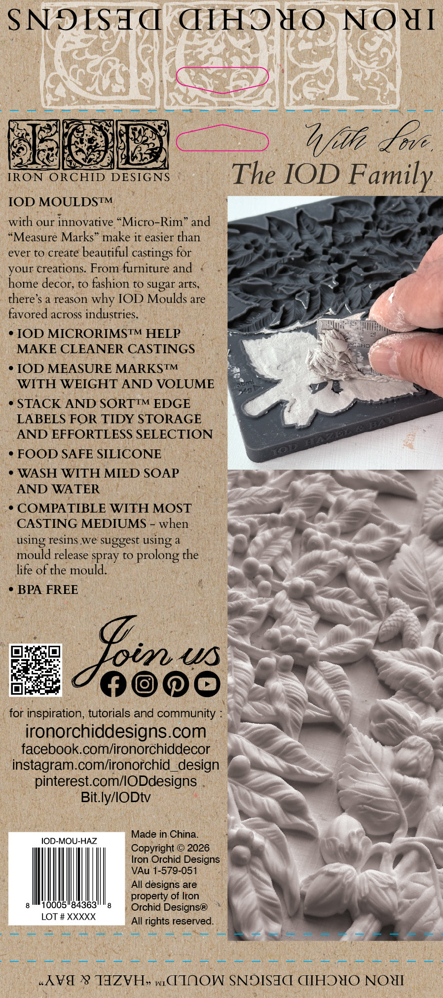 Hazel and Bay | Mould | IOD Iron Orchid Designs