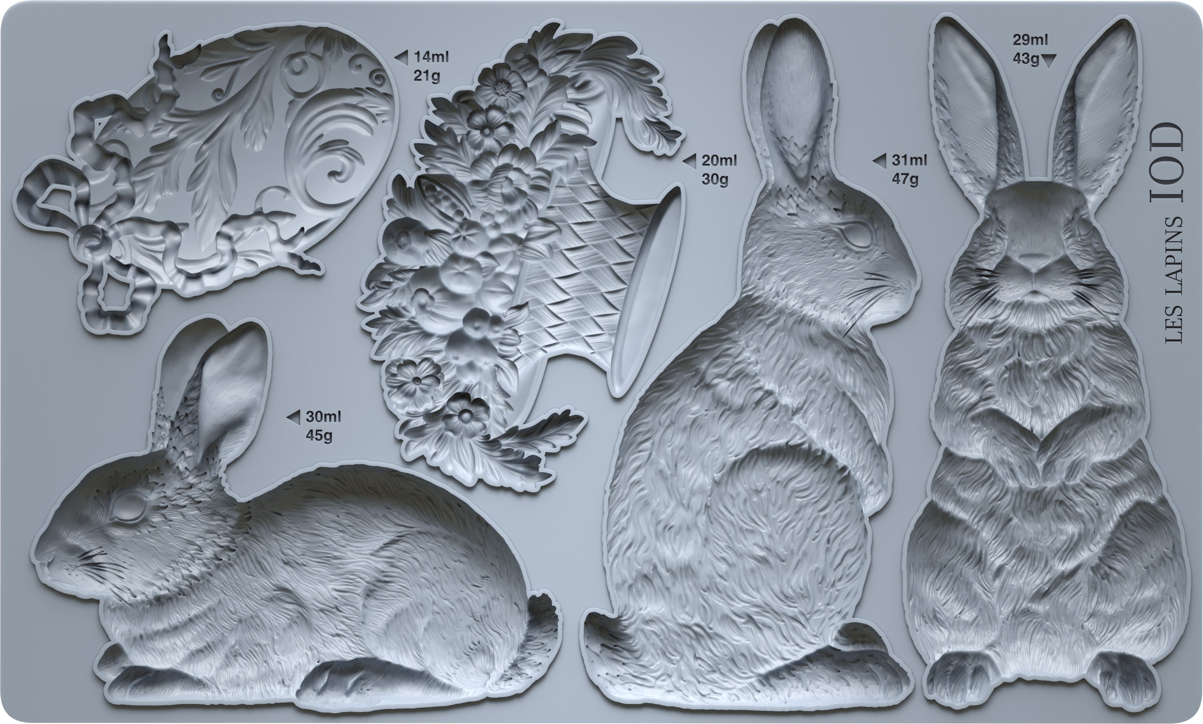 Les Lapins | Mould | IOD Iron Orchid Designs