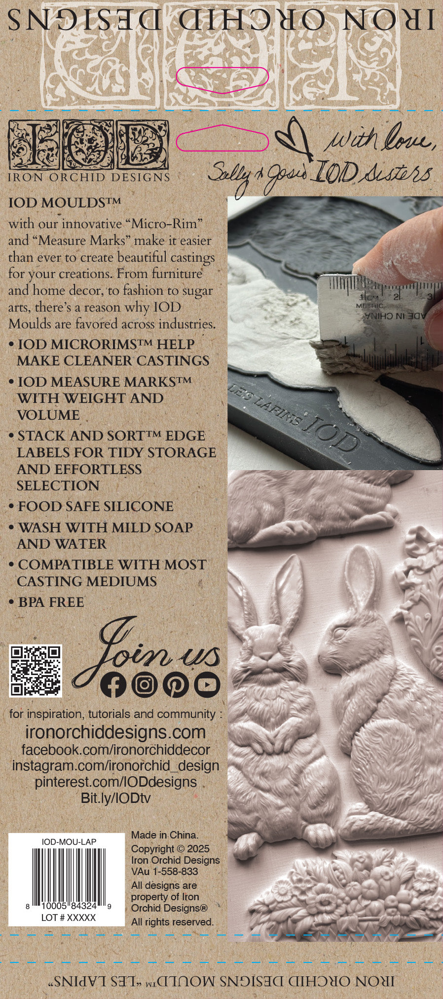 Les Lapins | Mould | IOD Iron Orchid Designs