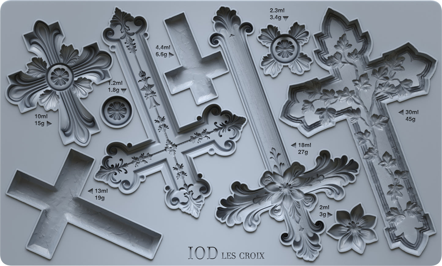 Les Croix | Mould | IOD Iron Orchid Designs