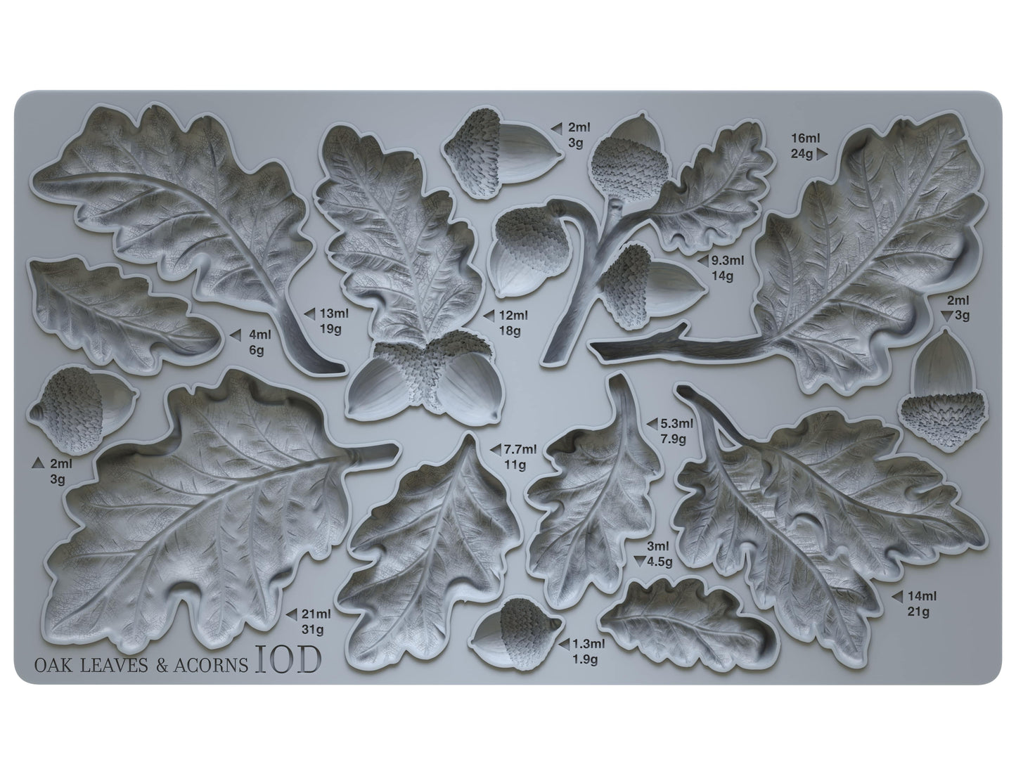 Oak Leaves & Acorns | IOD Mould