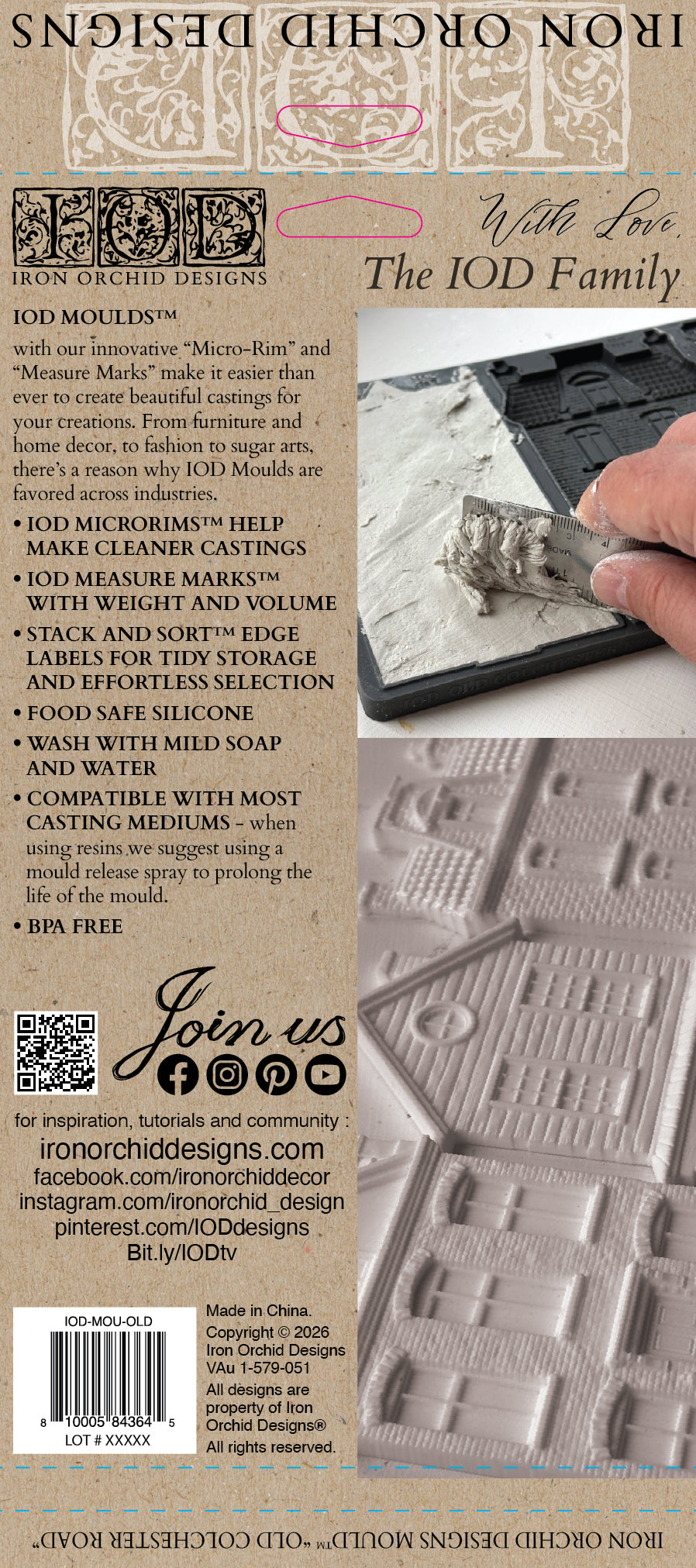 Old Colchester | Mould | IOD Iron Orchid Designs
