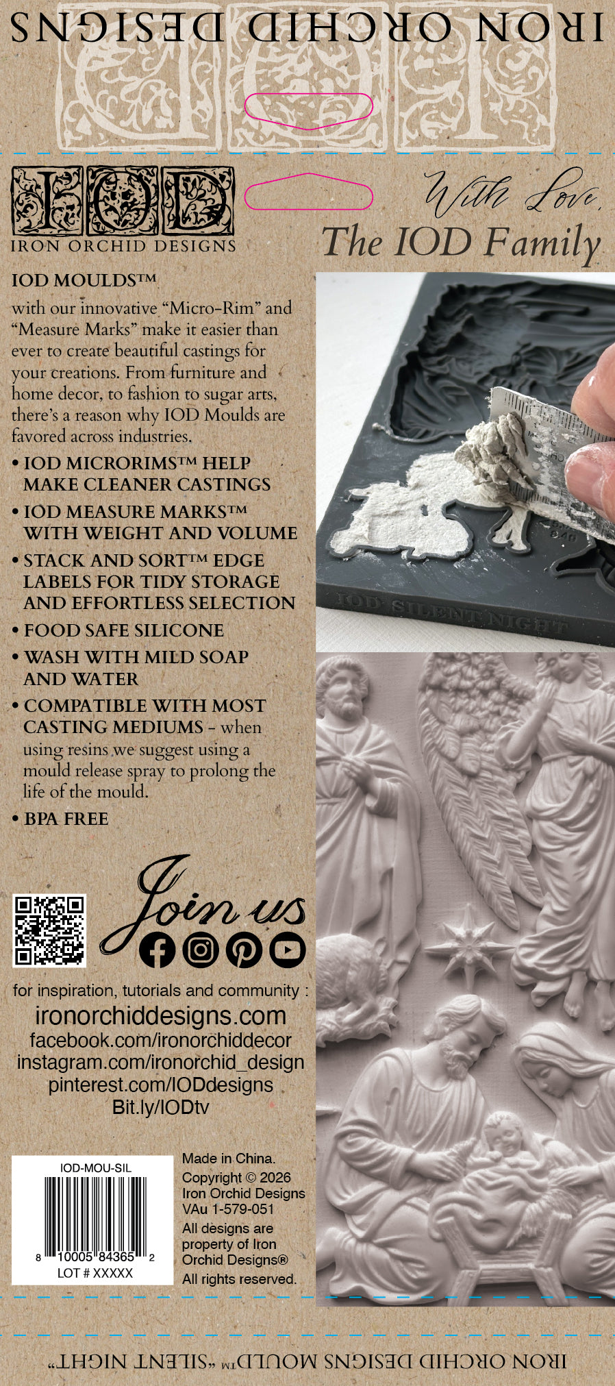 Silent Night | Mould | IOD Iron Orchid Designs