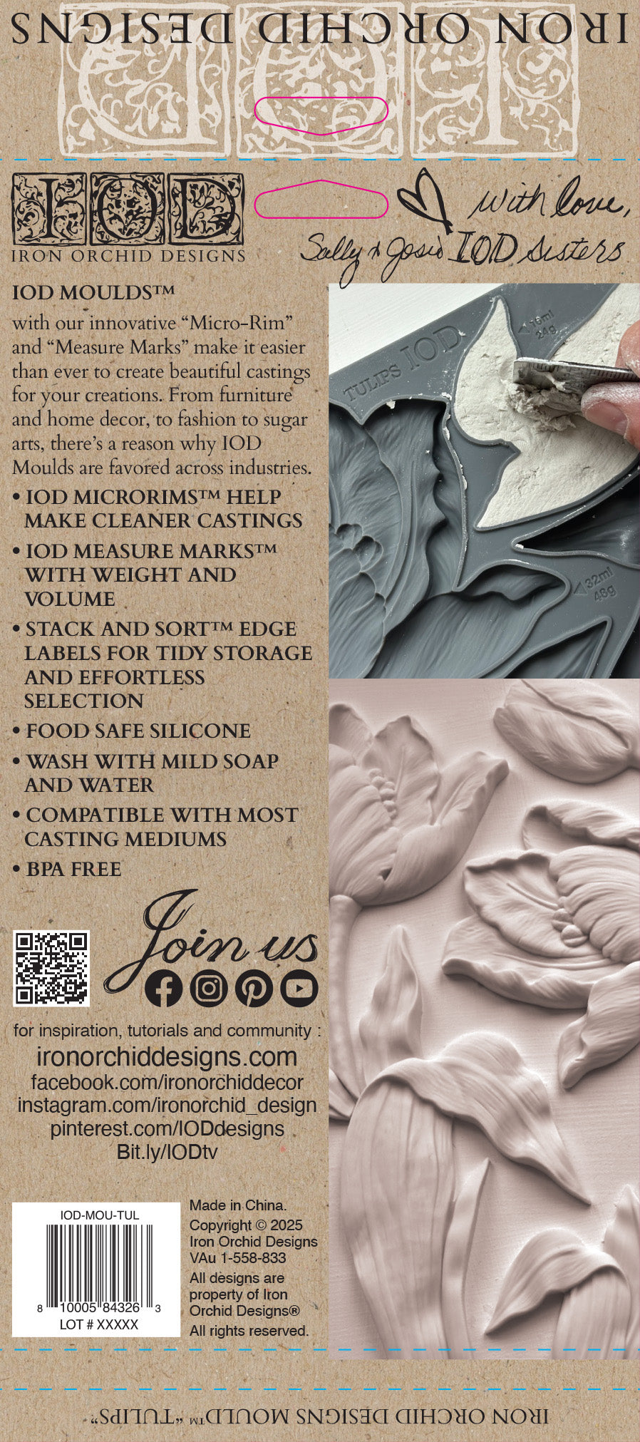 Tulips | Mould | IOD Iron Orchid Designs