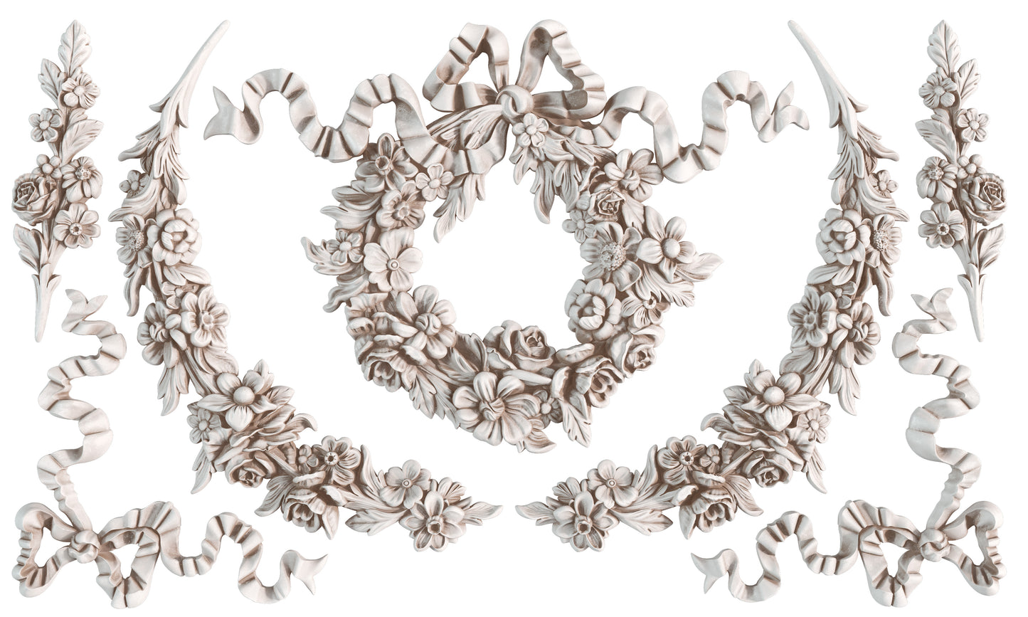 Wreath and Swags | Mould | IOD Iron Orchid Designs