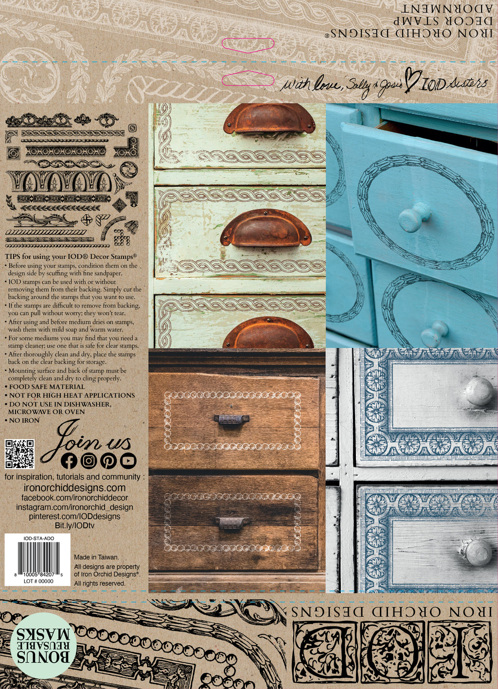 Adornment | Stamp | IOD Iron Orchid Designs