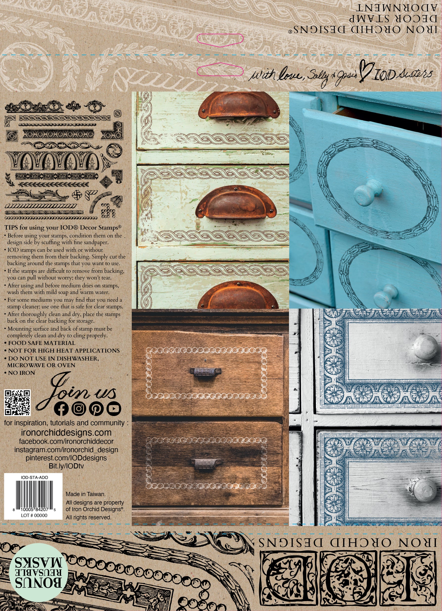 Adornment | Stamp | IOD Iron Orchid Designs
