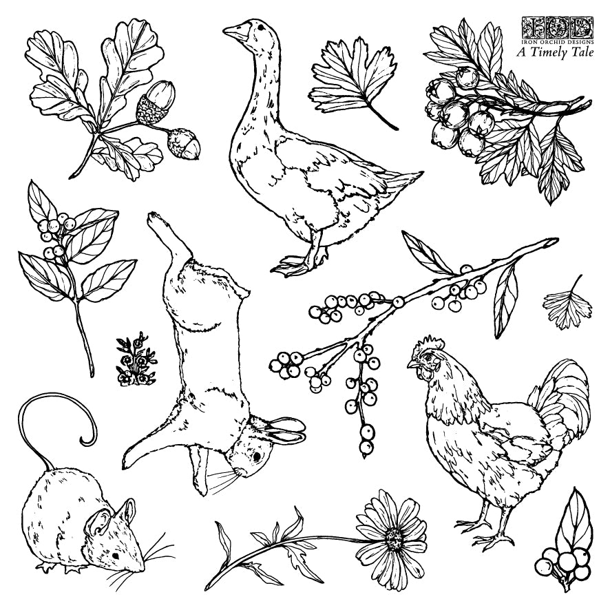 A Timely Tale | Stamp | IOD Iron Orchid Designs