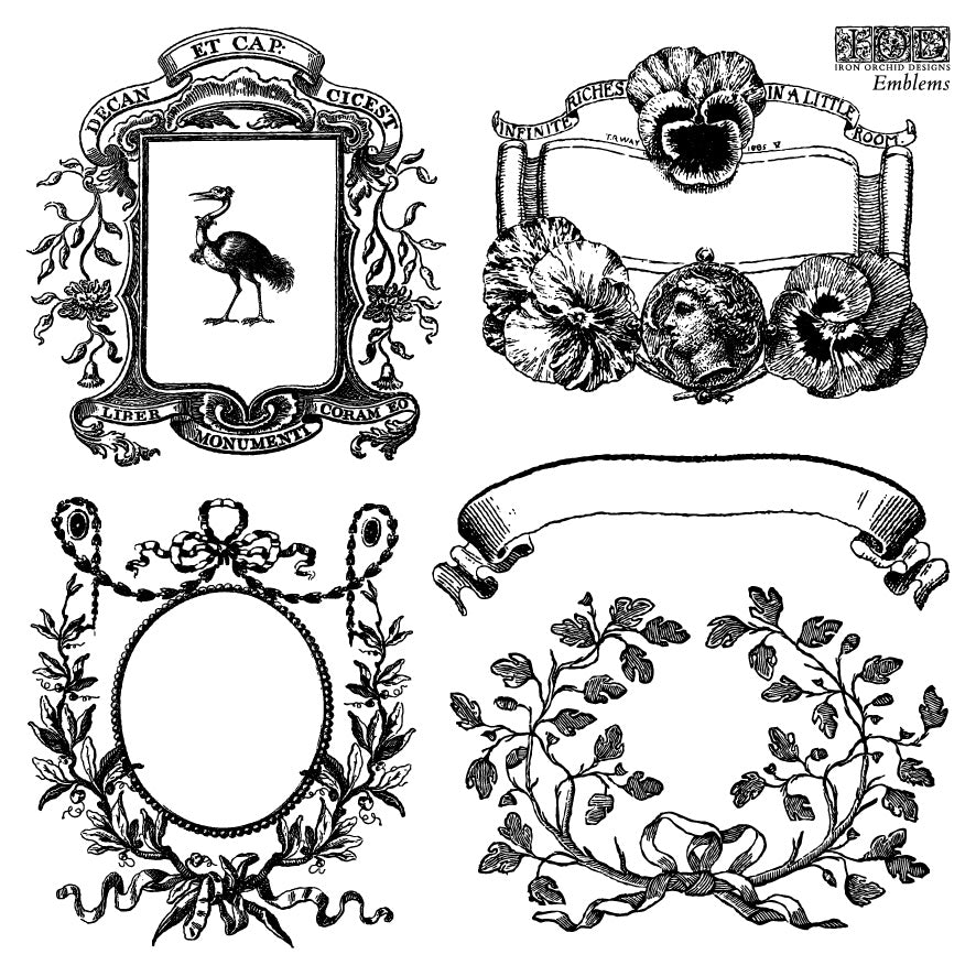 Emblems | Stamp | IOD Iron Orchid Designs