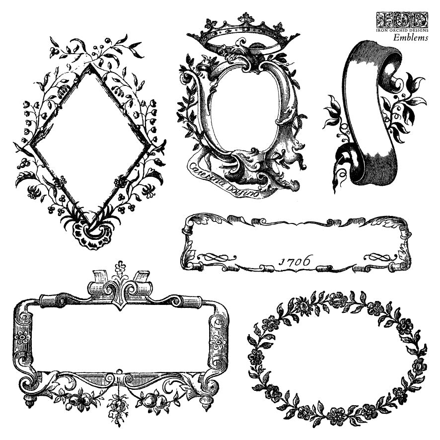 Emblems | Stamp | IOD Iron Orchid Designs