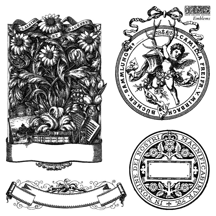 Emblems | Stamp | IOD Iron Orchid Designs