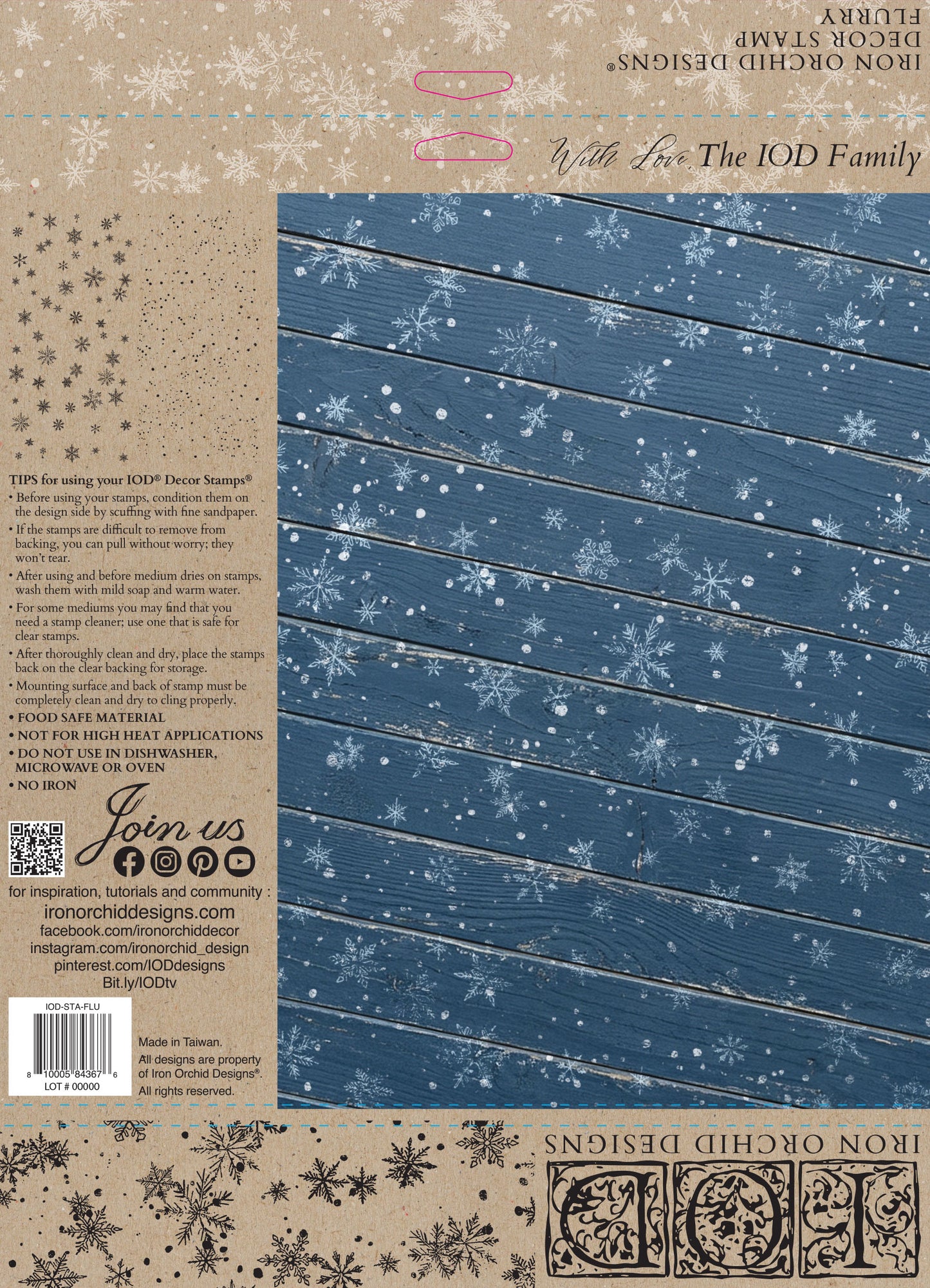 Flurry | Stamp | IOD Iron Orchid Designs