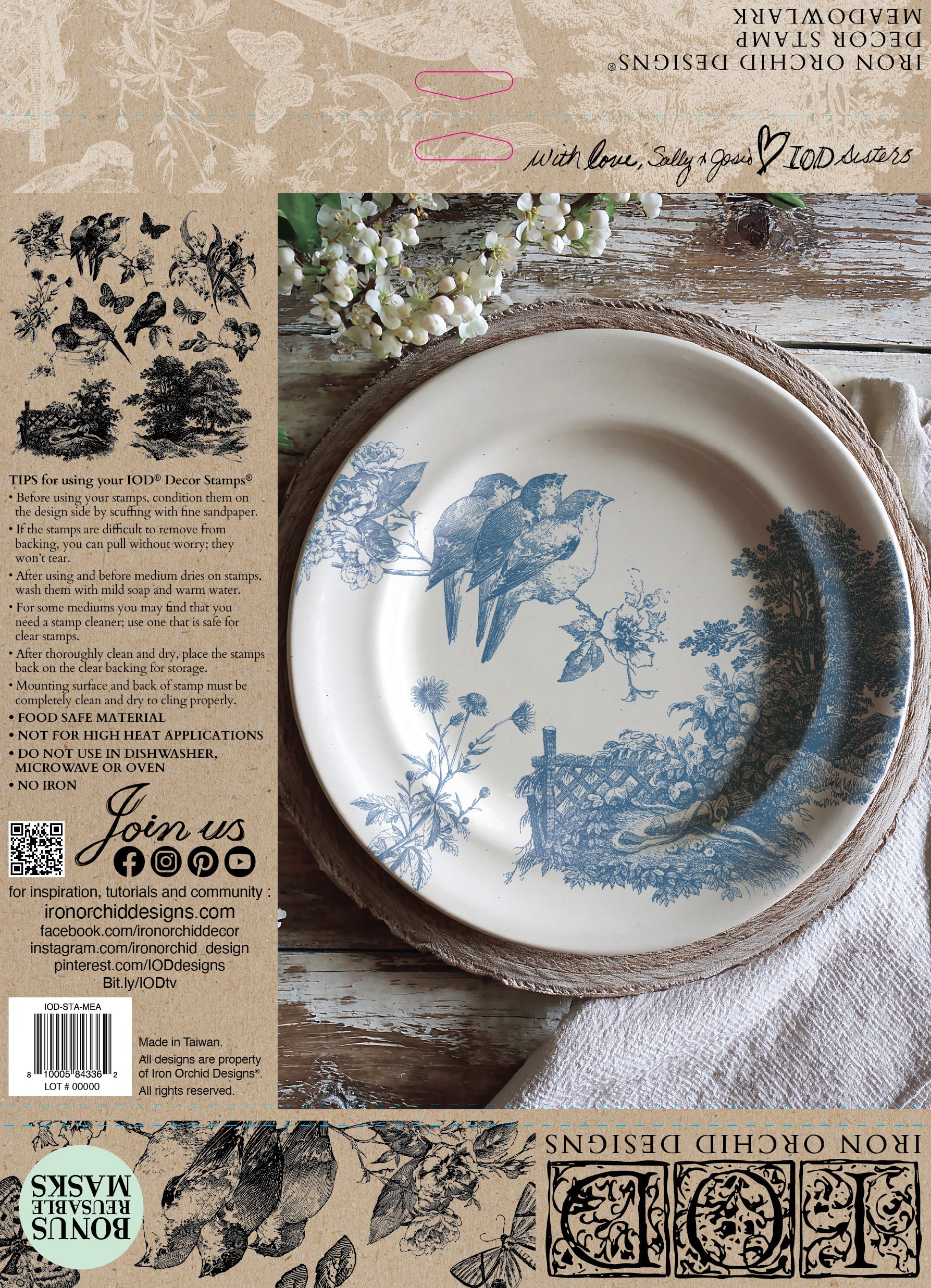 Meadowlark | Stamp | IOD Iron Orchid Designs