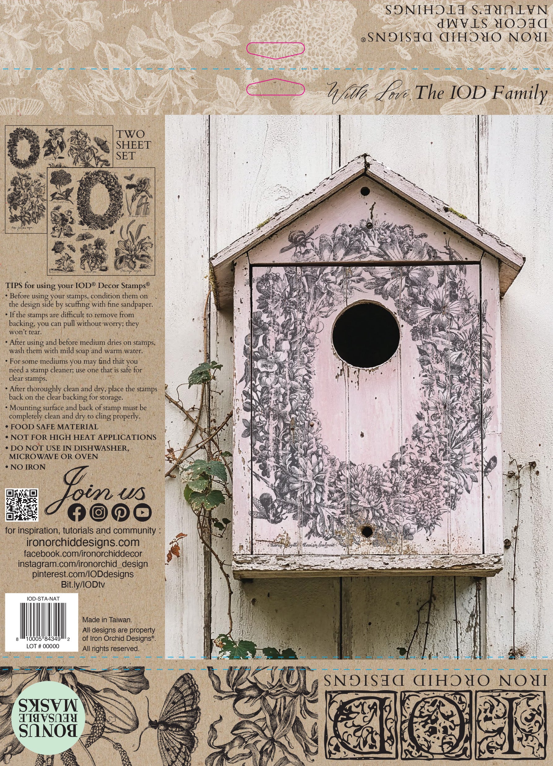 Nature's Etchings | Stamp | IOD Iron Orchid Designs