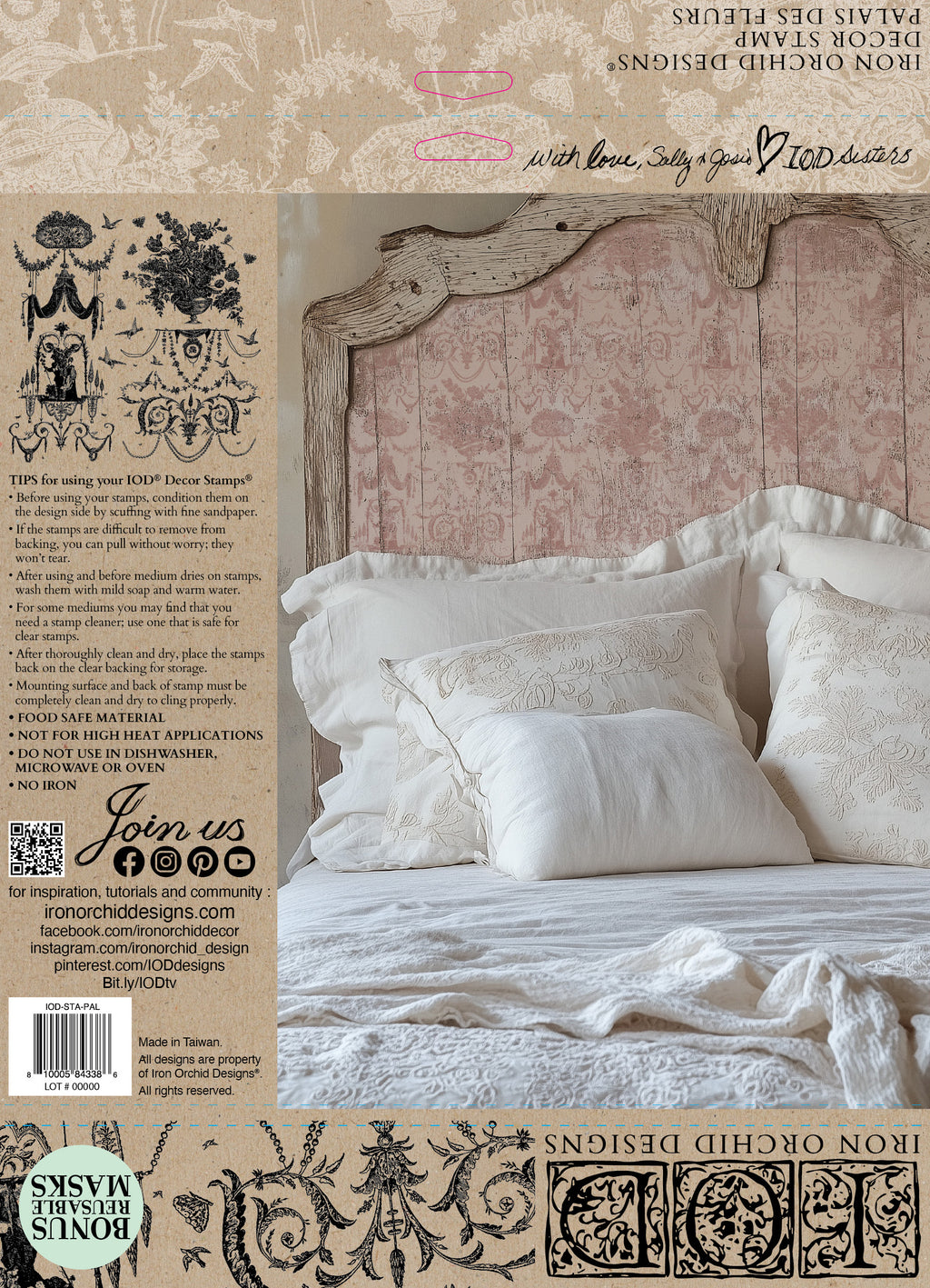 Palais Des Fleurs | Stamp | IOD Iron Orchid Designs