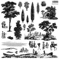Discontinued Rural Scenes | IOD Decor Stamp