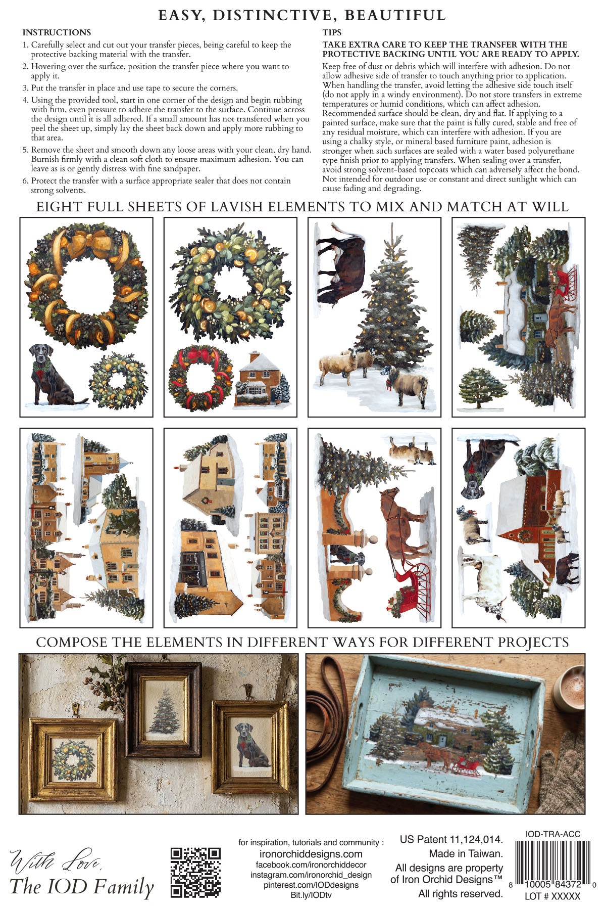 A Cotswold Christmas | Transfer | IOD Iron Orchid Designs