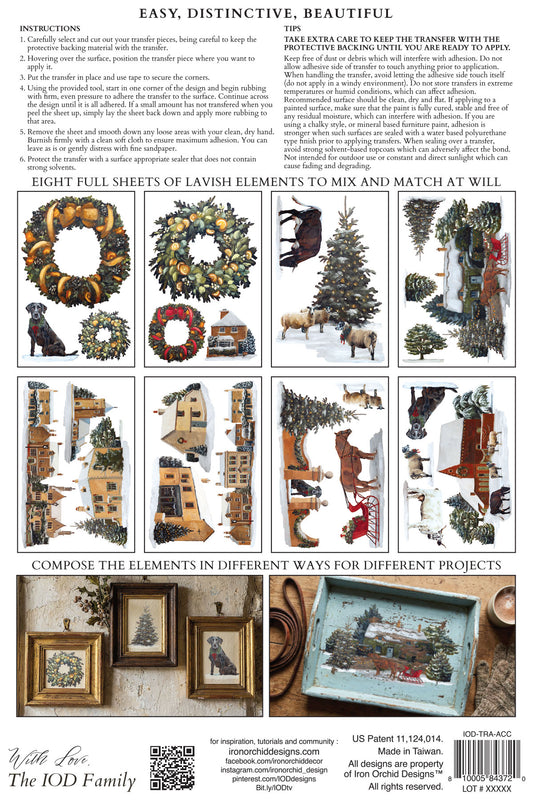 A Cotswold Christmas | Transfer | IOD Iron Orchid Designs