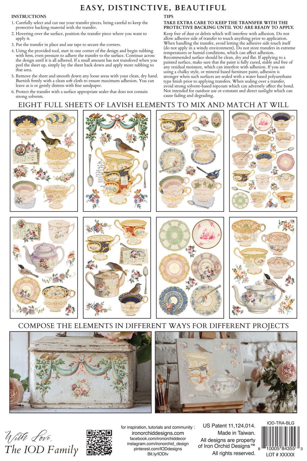 The Belgravia | Transfer | IOD Iron Orchid Designs