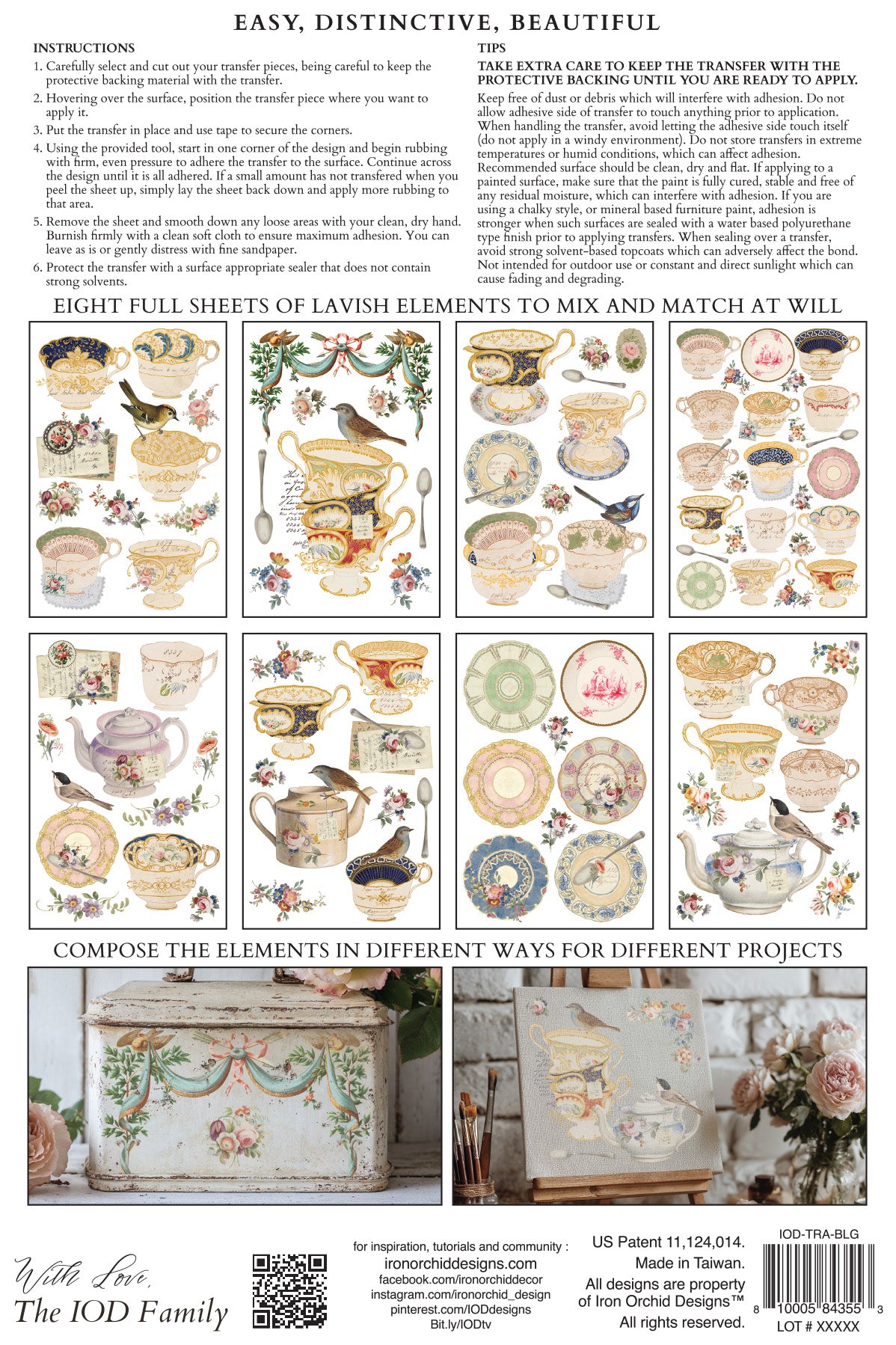 The Belgravia | Transfer | IOD Iron Orchid Designs