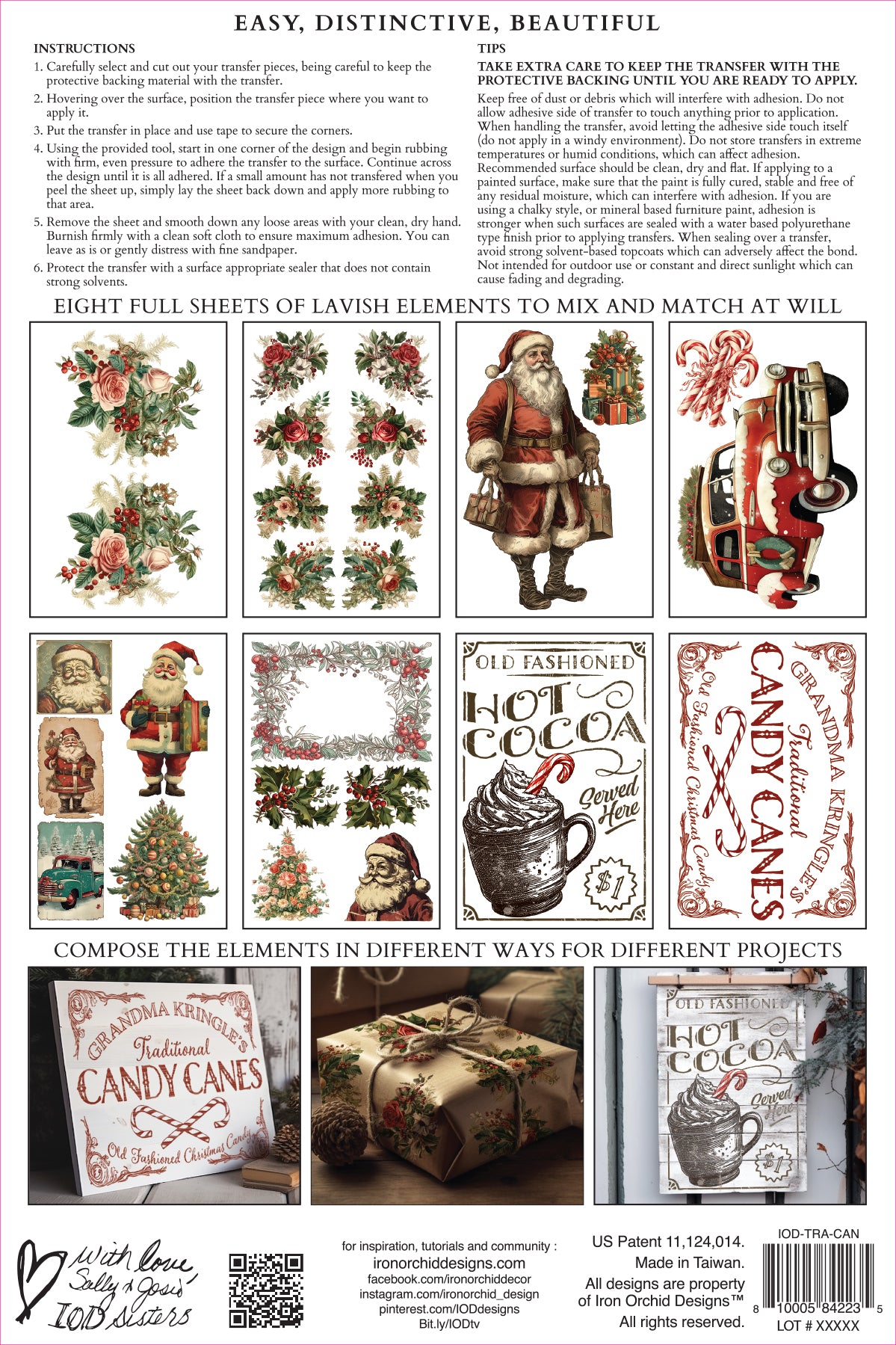 Iron Orchid Designs Candy Cane Cottage | IOD Transfer