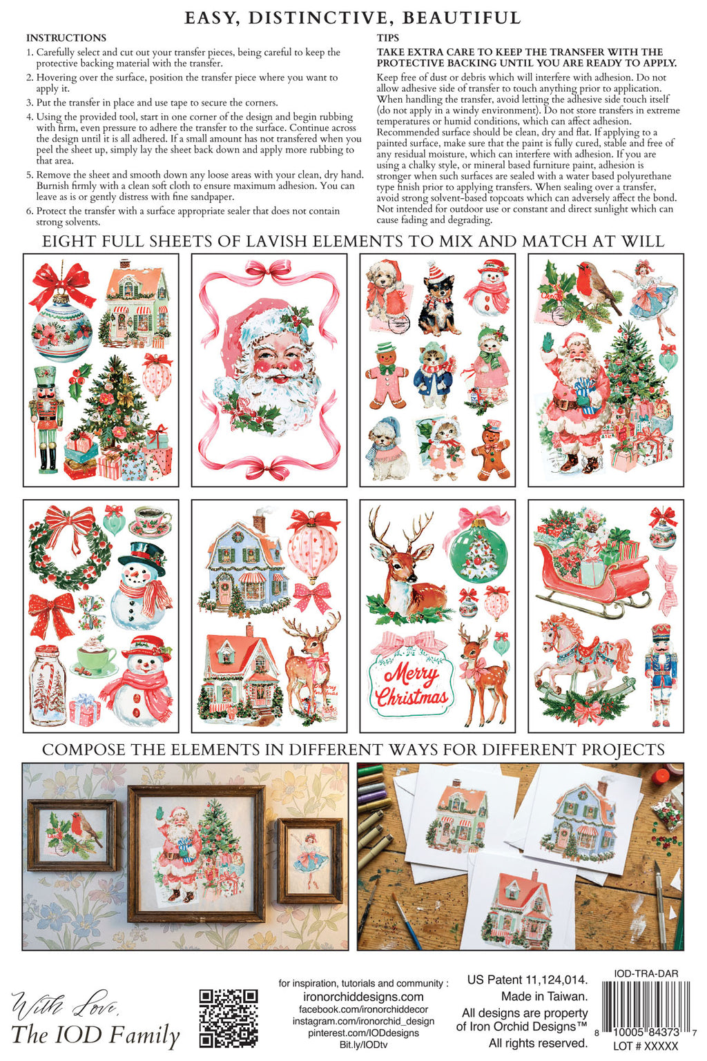 Darling Holiday | Transfer | IOD Iron Orchid Designs