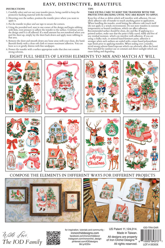 Darling Holiday | Transfer | IOD Iron Orchid Designs