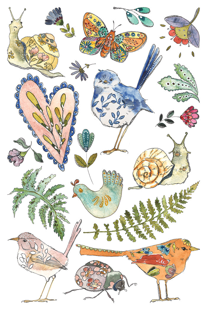 Fern Fables | Transfer | IOD Iron Orchid Designs