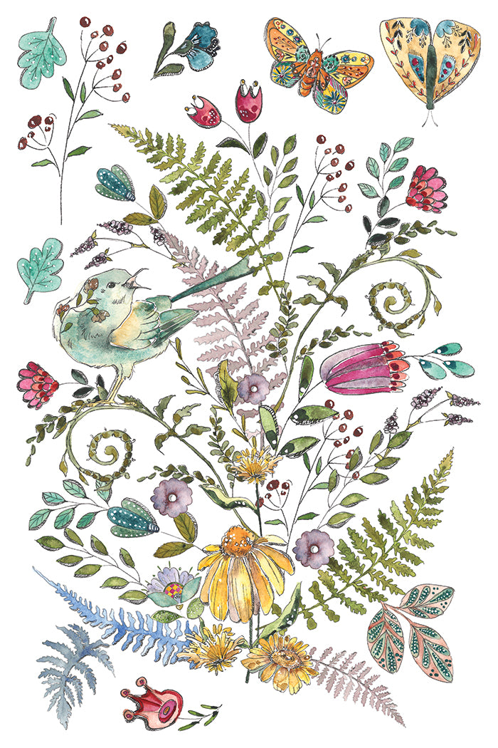 Fern Fables | Transfer | IOD Iron Orchid Designs
