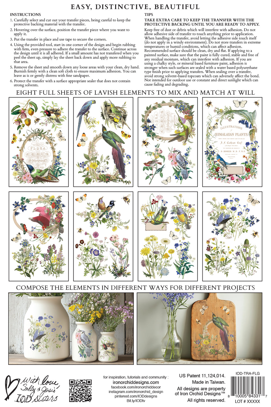 Flora Greca | Transfer | IOD Iron Orchid Designs