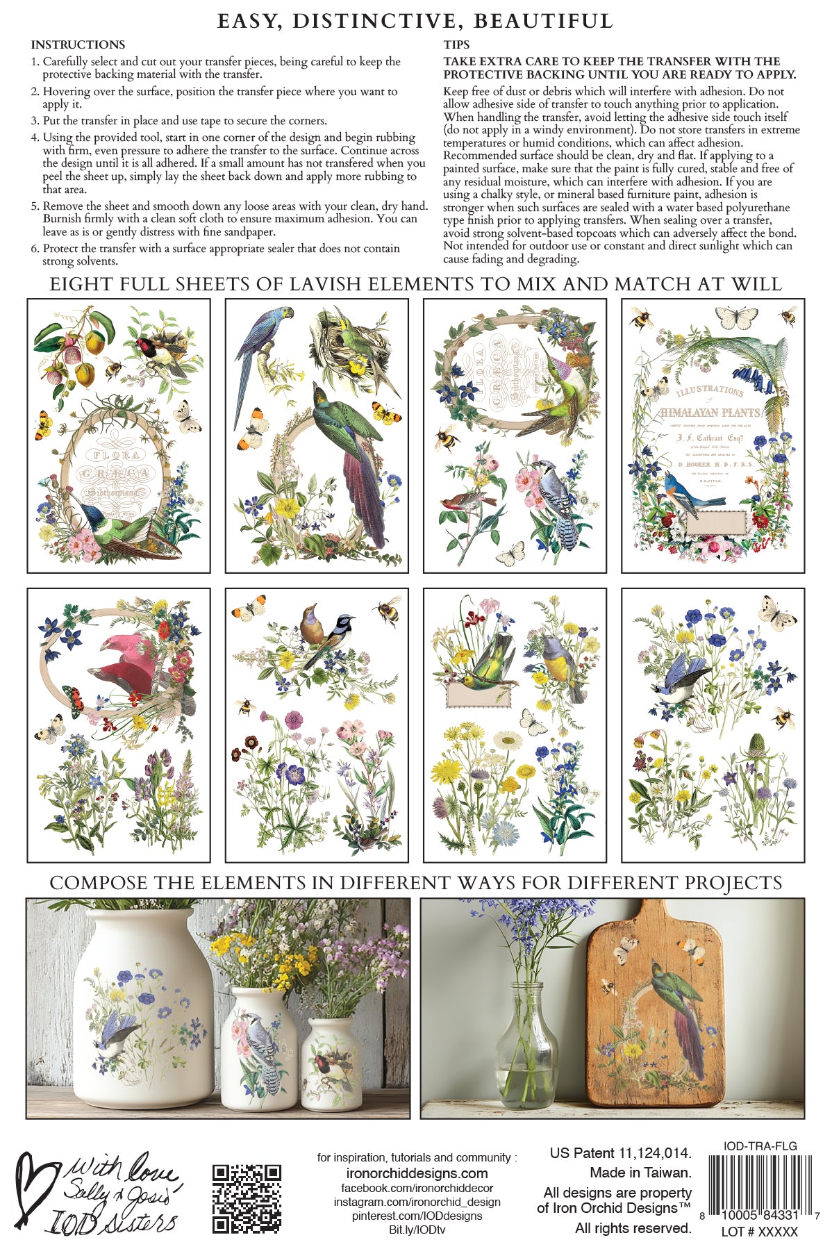 Flora Greca | Transfer | IOD Iron Orchid Designs