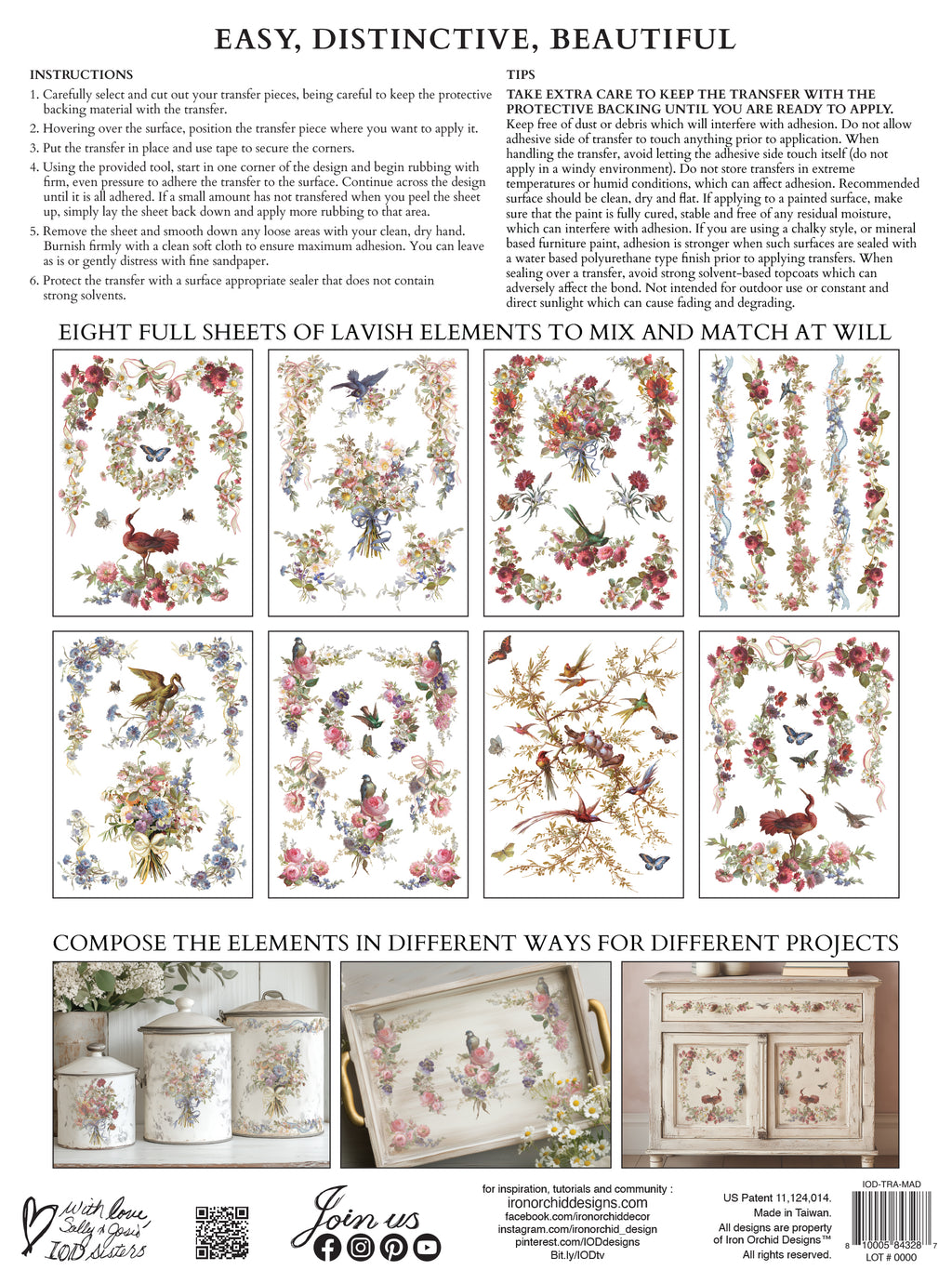 Madeleine | Transfer | IOD Iron Orchid Designs