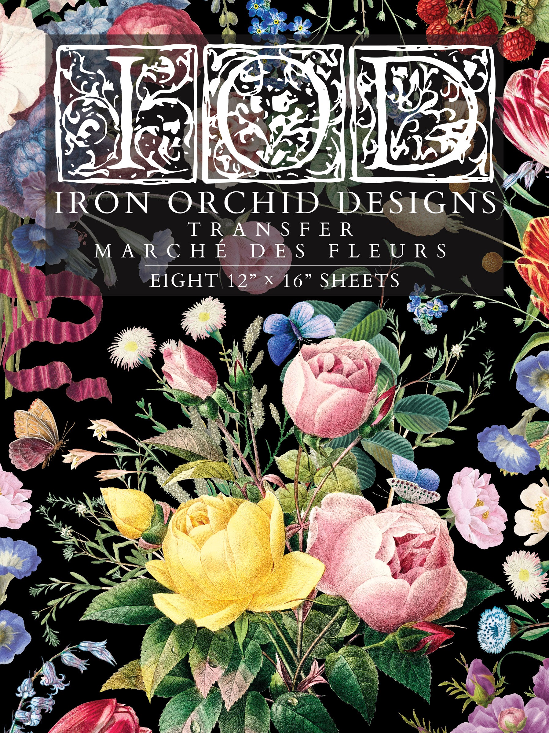 Marché des Fleurs | Transfer | IOD Iron Orchid Designs