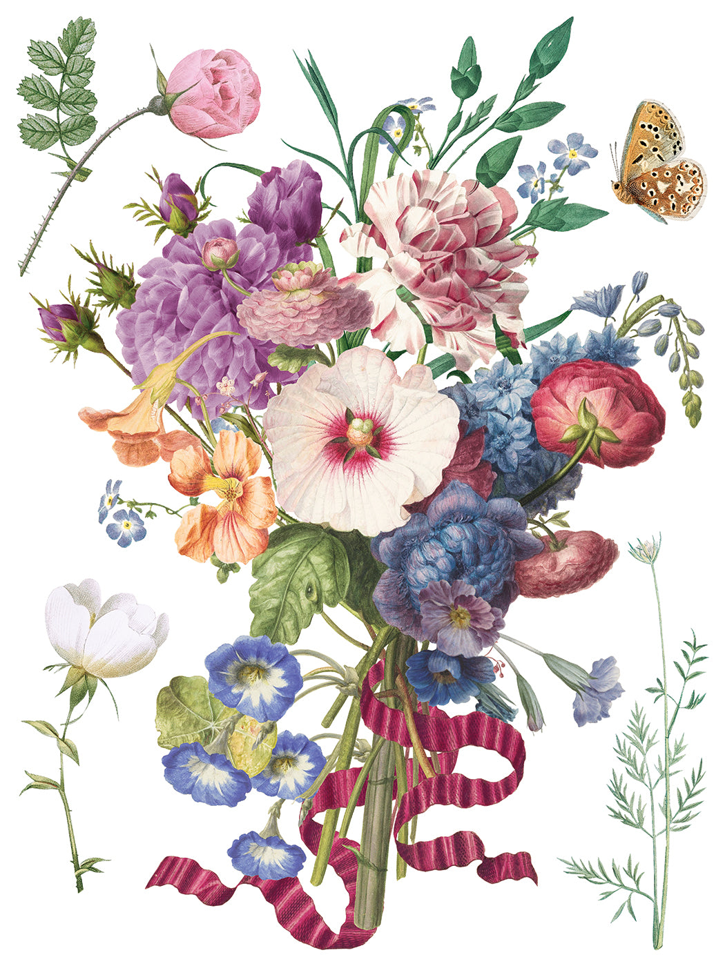 Marché des Fleurs | Transfer | IOD Iron Orchid Designs