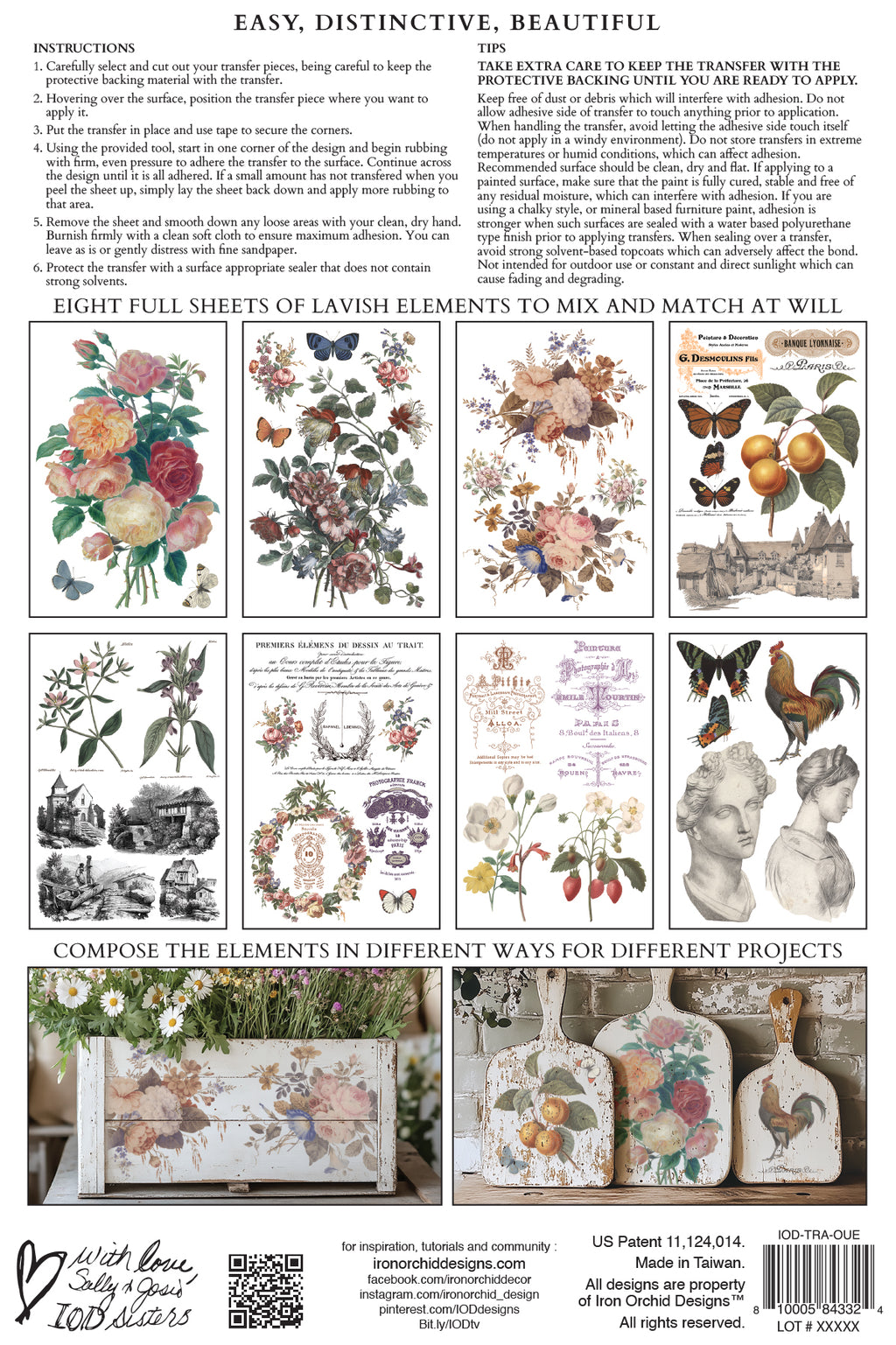 Saint Ouen | Transfer | IOD Iron Orchid Designs