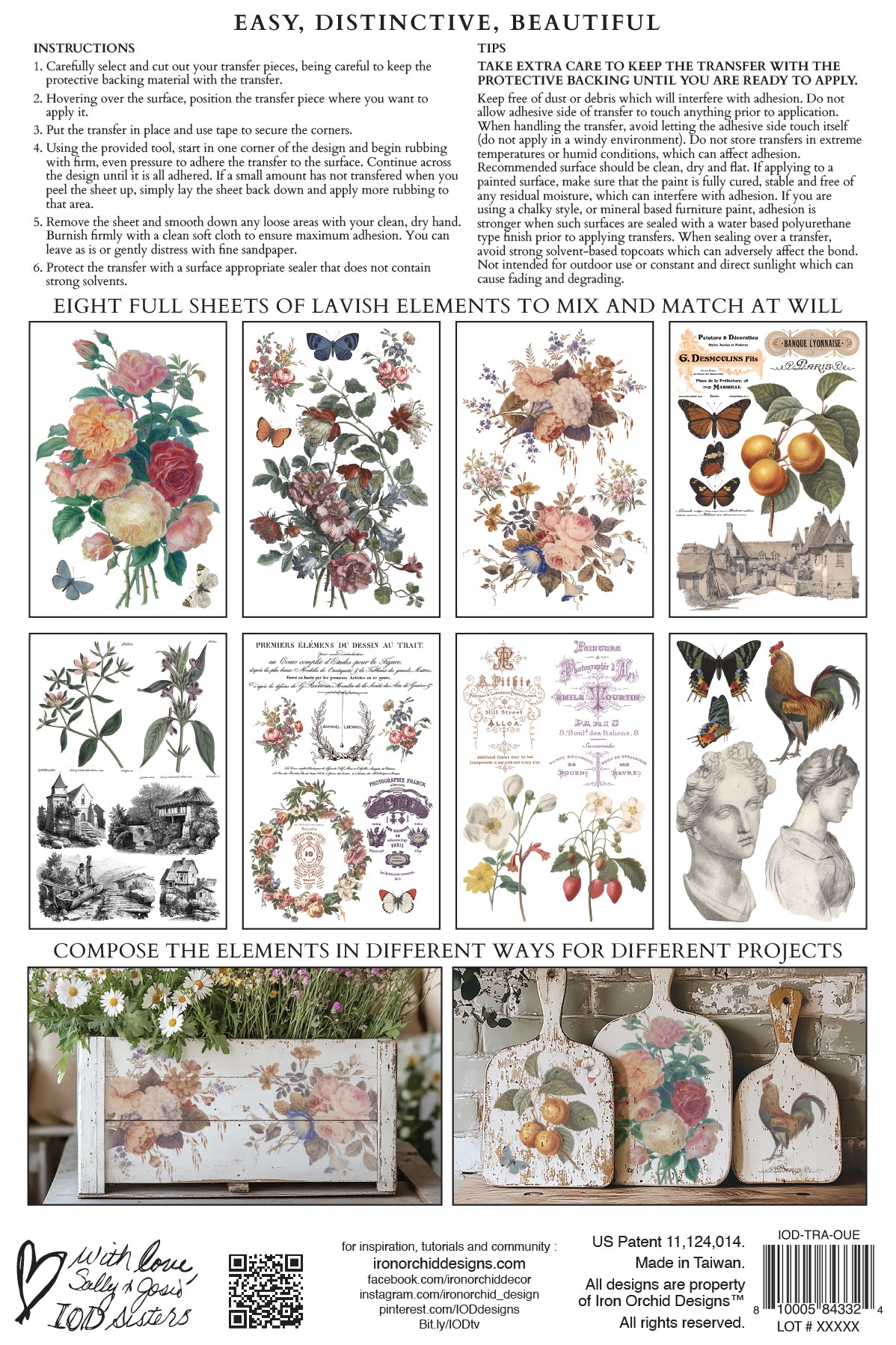 Saint Ouen | Transfer | IOD Iron Orchid Designs