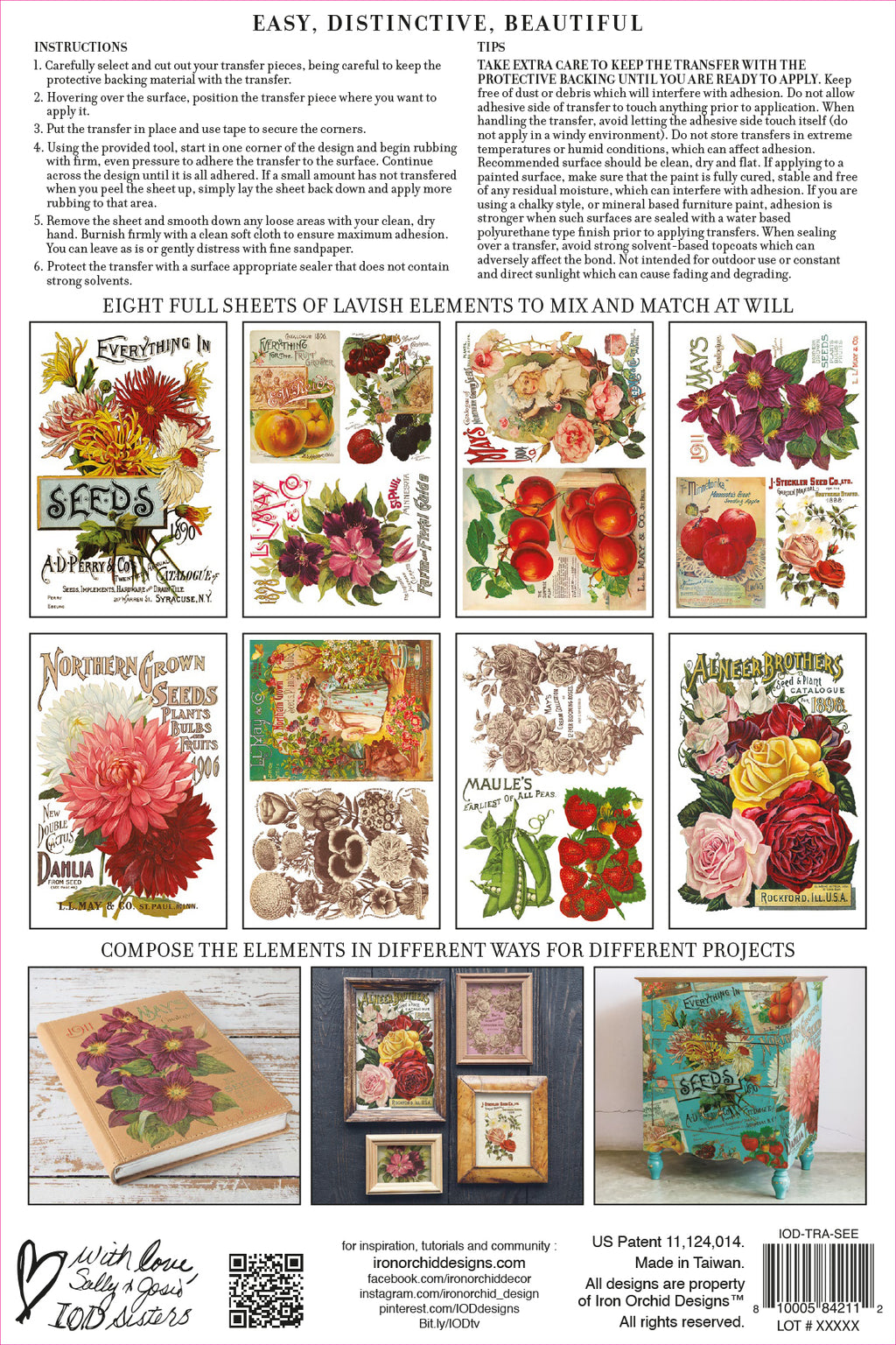 Seed Catalogue | Transfer | IOD Iron Orchid Designs