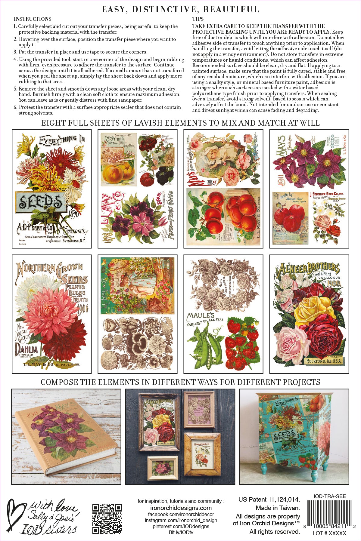 Seed Catalogue | Transfer | IOD Iron Orchid Designs