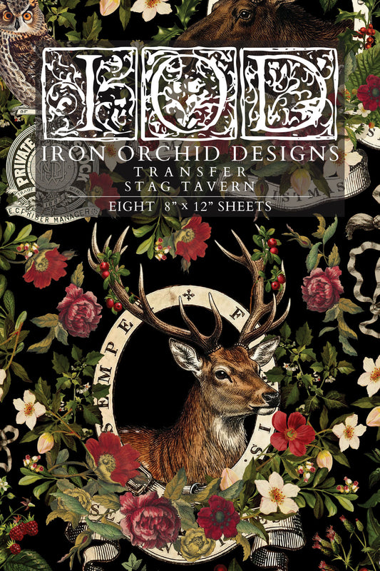 Stag Tavern | Transfer | IOD Iron Orchid Designs